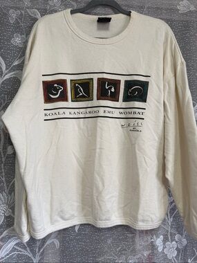 Vintage Australia Weiss Art Animals Sweatshirt